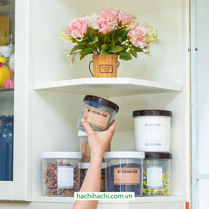 Set hộp nhựa đựng thực phẩm khô cao cấp (7 cái) thương hiệu 